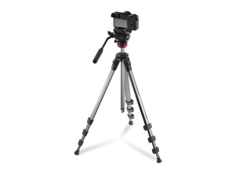Hama “PRO Move 160 2D+” Tripod, Video Tripod for Camera and Mobile Phone, 160 cm, image _ab__is.image_number.default