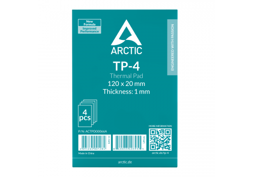 Premium Performance Thermal pad ARCTIC TP-4 - 120x20x1.0 mm 4-Pack, image , 3 image