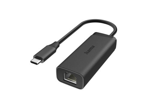Hama Network Adapter, USB-C, 2.5 Gigabit Ethernet, Black, image 