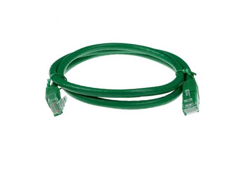 Green 3 meter U/UTP CAT6 patch cable with RJ45 connectors, image _ab__is.image_number.default