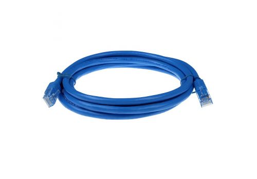 Blue 5 meter U/UTP CAT6 patch cable with RJ45 connectors, image _ab__is.image_number.default
