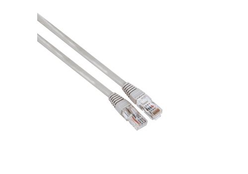 Network Cable HAMA CAT 5e, UTP, RJ-45 - RJ-45, 5 m, Standard, Grey, image 