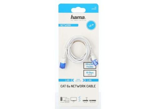 Hama "Flexi-Slim" Network Cable, CAT 6a, 10 Gbit/s, U/UTP, 1.50 m, image , 2 image