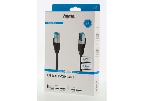 Hama Network Cable, CAT 6a, 10 Gbit/s, S/FTP Shielded, 3.0 m, image , 2 image