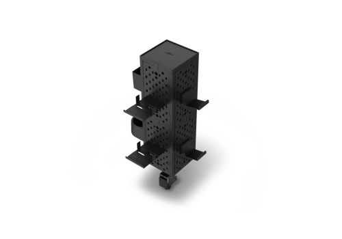 uRage Peg Board, Perforated Panel for Gaming, Modular Kit, Wall/Table Mounting, black, image _ab__is.image_number.default