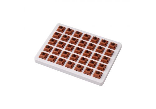 Keychron Switches for mechanical keyboards Gateron Cap Golden Brown Switch Set 35 pcs, image 