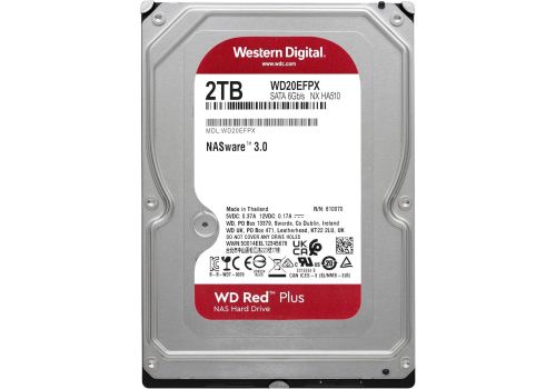 HDD WD Red PLUS NAS, 2TB, 5400rpm, 64MB, SATA 3, image 