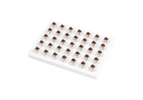 Keychron Switches for mechanical keyboards Gateron Cap Brown Switch Set 35 pcs, image 