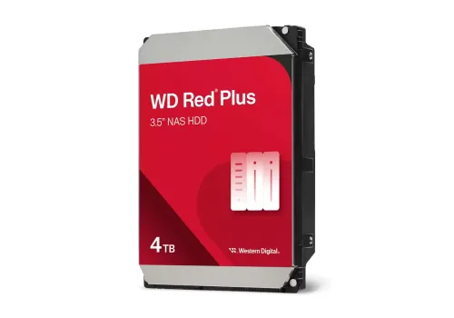 Western Digital Red Plus, 4TB NAS, 3.5", 128MB, 5400RPM, image 