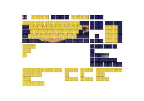 Keycaps Dark Project - Sunset PBT - ANSI & ISO, image 