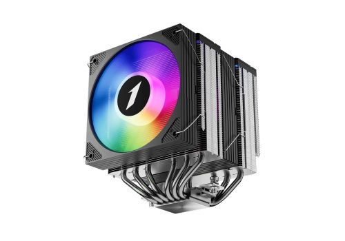 1stPlayer CPU Cooler CRYO CY12LD Black - LGA1851/AM5, Dual-Tower, ARGB, image , 3 image