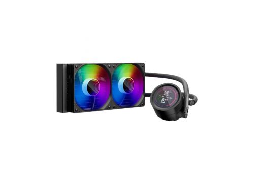 1stPlayer Water Cooling 240mm - Thunderstorm TS4 240 Black - Digital Display, aRGB, image _ab__is.image_number.default