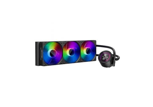1stPlayer Water Cooling 360mm - Thunderstorm TS4 360 Black - Digital Display, aRGB, image , 4 image