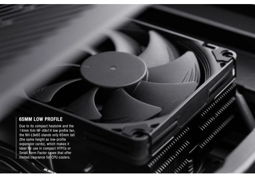 Noctua CPU Cooler NH-L9x65 chromax.black - LGA1851/1700/1200/AM5, image , 5 image