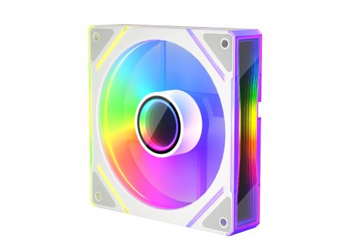 1stPlayer Fan 120mm FC7-WH - Infinity Mirror ARGB - White, image 