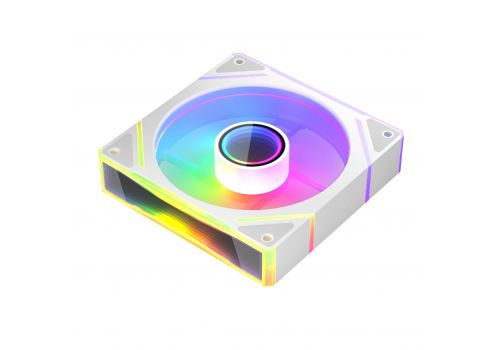 1stPlayer Fan 120mm FC7R-WH - Infinity Mirror ARGB, REVERSE - White, image _ab__is.image_number.default