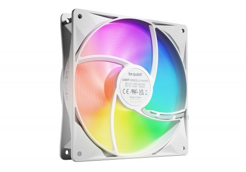 be quiet! Fan Pack 3-in-1 3 x 140mm - LIGHT WINGS LX 140mm PWM high-speed White Triple-Pack, image , 4 image