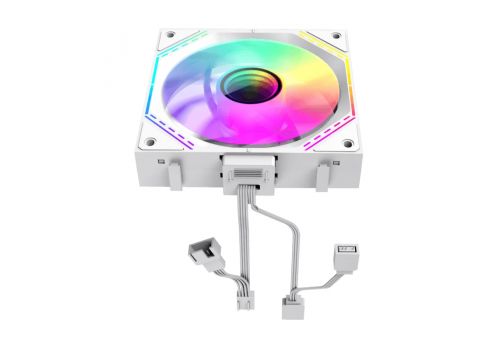 Gamemax Fan Pack 3-in-1 3x120mm - FN12A-S3I White, Daisy-Chain, Addressable RGB, image _ab__is.image_number.default