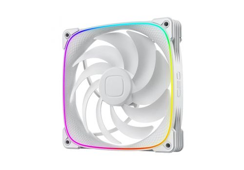 Geometric Future Fan Pack 3-in-1 140 mm - Squama 2503W-14 White, image _ab__is.image_number.default