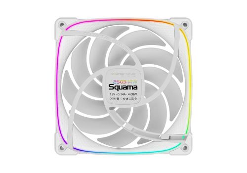 Geometric Future Fan Pack 3-in-1 140 mm - Squama 2503W-14 White, image _ab__is.image_number.default