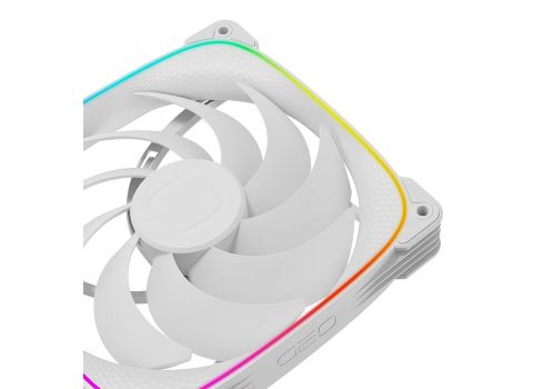 Geometric Future Fan Pack 3-in-1 140 mm - Squama 2503W-14 White, image _ab__is.image_number.default