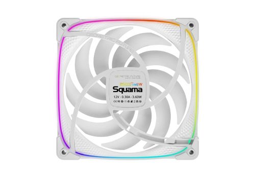 Geometric Future Fan Pack 3-in-1 140 mm, Reversed - Squama 2503RW-14 White, image , 5 image