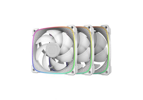 Geometric Future Fan Pack 3-in-1 - Squama 2503W White, image 