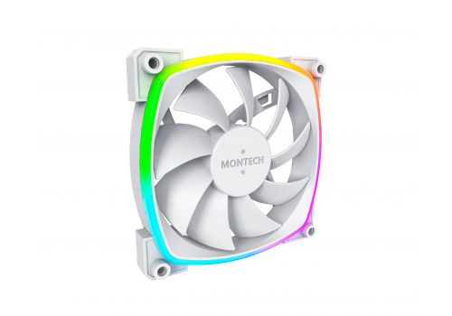 Montech AX120 PWM, Fan 120mm, ARGB, White, image 
