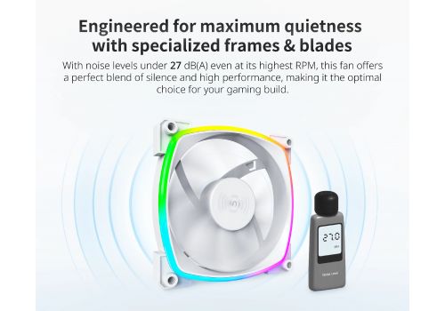 Montech AX120 PWM, Fan 120mm, ARGB, White, image _ab__is.image_number.default