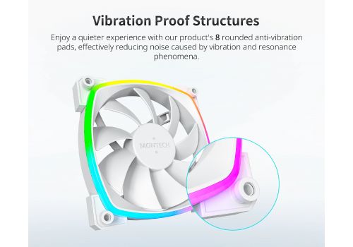 Montech AX120 PWM, Fan 120mm, ARGB, White, image _ab__is.image_number.default