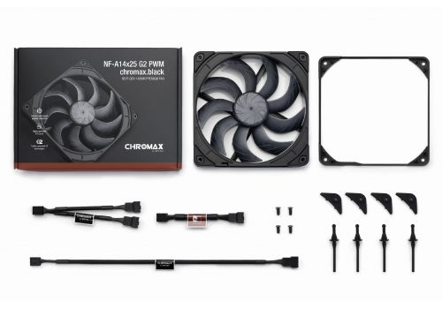 Noctua Fan 140mm - A14x25 G2 PWM chromax.black, image _ab__is.image_number.default