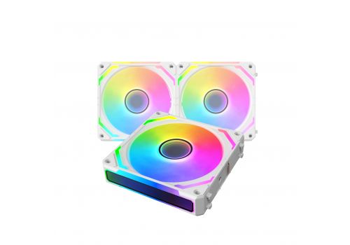 Xigmatek Fan Pack 3-in-1 3x120mm - Starlink Ultra Arctic - Infinity Mirror, A-RGB, image _ab__is.image_number.default