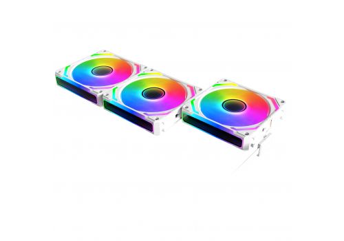 Xigmatek Fan Pack 3-in-1 3x120mm - Starlink Ultra Arctic - Infinity Mirror, A-RGB, image _ab__is.image_number.default