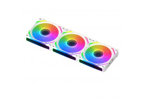 Xigmatek Fan Pack 3-in-1 3x120mm - Starlink Ultra Arctic - Infinity Mirror, A-RGB, image _ab__is.image_number.default