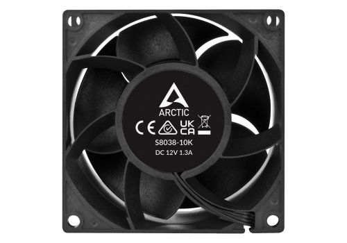 Arctic Server Fan 80x80x38 Dual Ball - S8038-10K - ACFAN00279A, image , 4 image