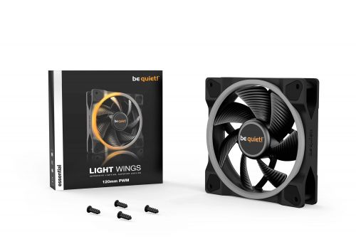 be quiet! LIGHT WINGS 120mm PWM, 4-pin, Fan speed: 1700RPM, ARGB, 20.6 db(A), 3 years warranty, image _ab__is.image_number.default