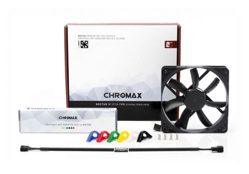 Noctua Fan 120mm NF-S12A PWM Chromax.black.swap, image , 3 image
