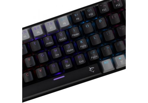 White Shark Gaming Mechanical Keyboard WAKIZASHI 2 - Blue Switches (English US), Black, Gray, image , 3 image