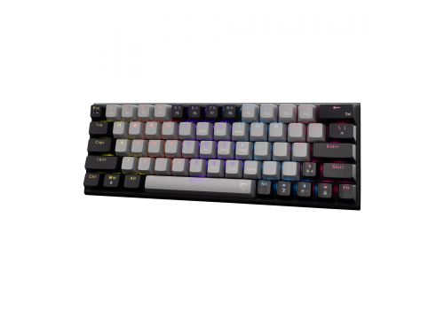 White Shark Gaming Mechanical Keyboard WAKIZASHI 2 - Red Switches (English US), Gray, Black, image , 2 image