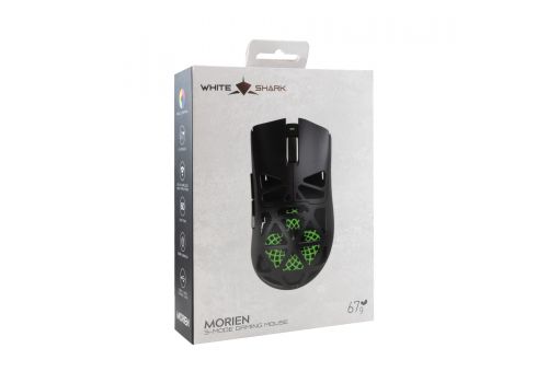 White Shark Wireless Gaming Mouse MORIEN - 12000dpi, 1000Hz, Bluetooth, Black, image , 5 image