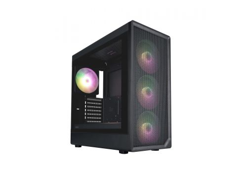 1stPlayer Case ATX - AU8 Black - 4 x 140 mm A-RGB fans included, USB-C, image 