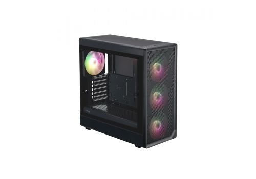 1stPlayer Case ATX - AU8 Black - 4 x 140 mm A-RGB fans included, USB-C, image _ab__is.image_number.default