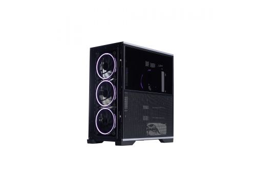 1stPlayer Case EATX - IF8 Black - 4 x 140 mm A-RGB fans included, USB-C, image _ab__is.image_number.default