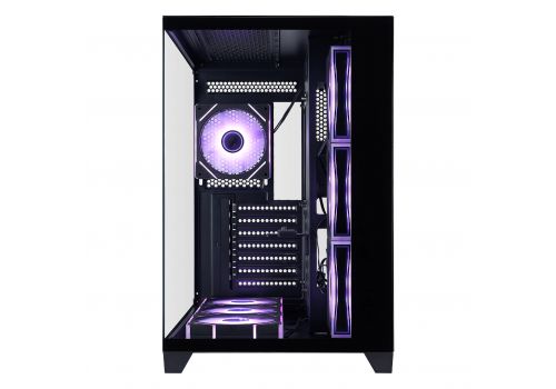 1stPlayer Case ATX - MEGAVIEW MV8 Black - 7 x 120 mm A-RGB fans included, image , 2 image