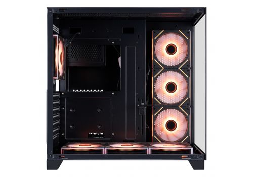 1stPlayer Case ATX - MEGAVIEW MV8 Black - 7 x 120 mm A-RGB fans included, image , 4 image
