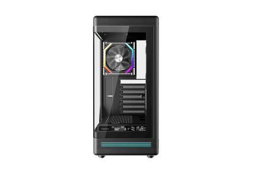 1stPlayer Case ATX - PB8 Black - 3 x 120 mm A-RGB fans included, USB-C, image _ab__is.image_number.default
