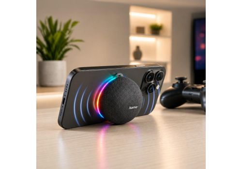 Hama "MagBuddy" Bluetooth® Loudspeaker, with Magnet, Battery, 5W, grey, image _ab__is.image_number.default