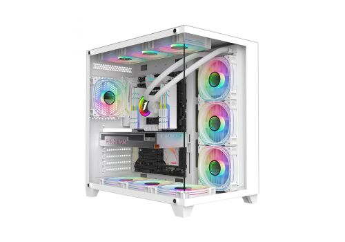 1stPlayer Case ATX - MEGAVIEW MV8 White, image 