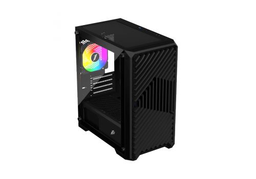 1stPlayer Case mATX - TRILOBITE T5 Black, image _ab__is.image_number.default
