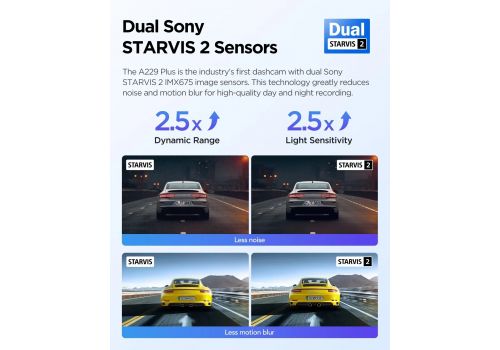 VIOFO Dash Cam A229 Plus 3 Channel - 2K, HDR, Sony STARVIS 2, GPS, image _ab__is.image_number.default